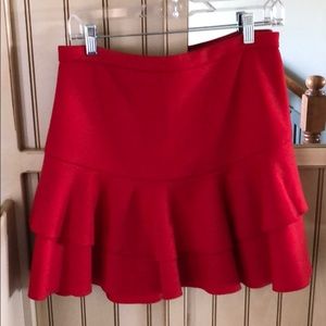 Jcrew ruffle  skirt